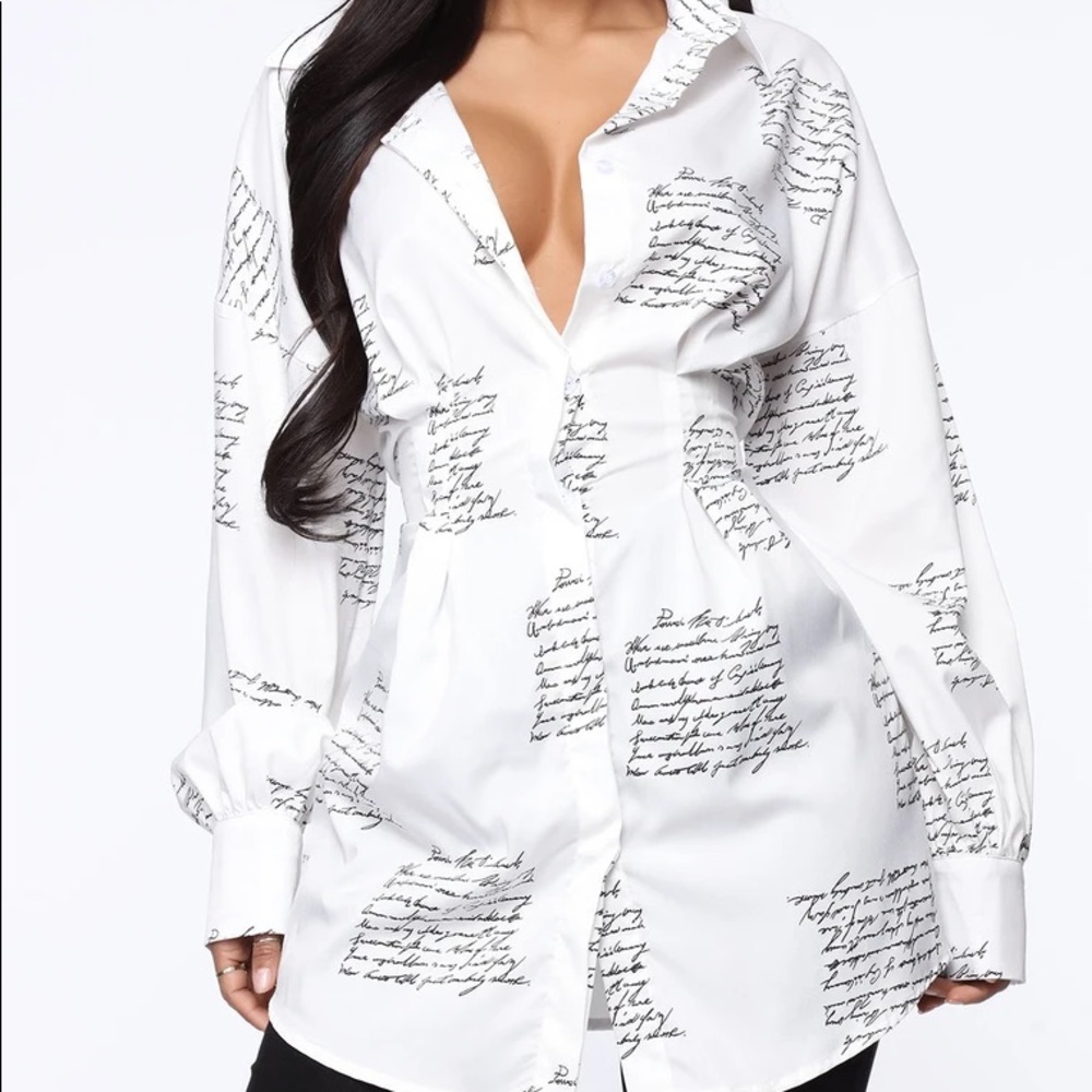 Take Notes shirt dress